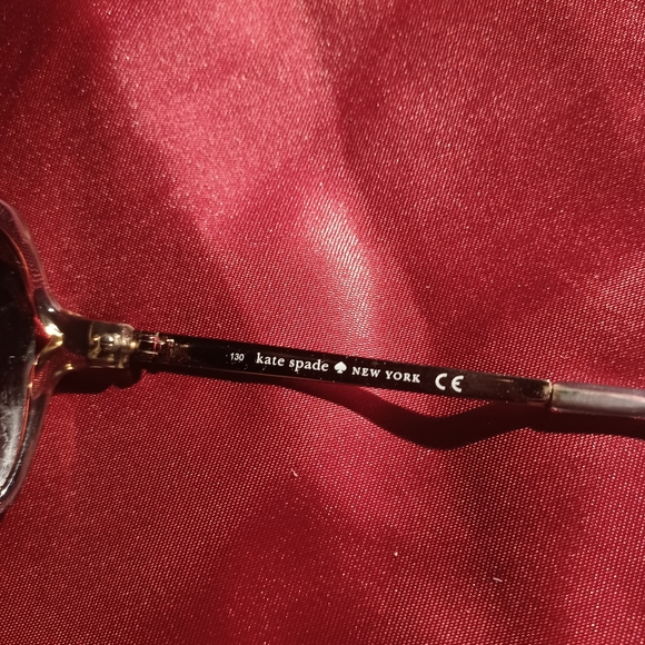 Rare Kate Spade Evette Square Frames Sunglasses & hard green blue eyes case - Picture 12 of 12